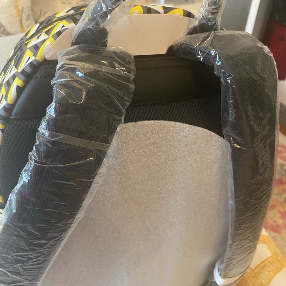 Authentic Black and Yellow MCM Backpack
